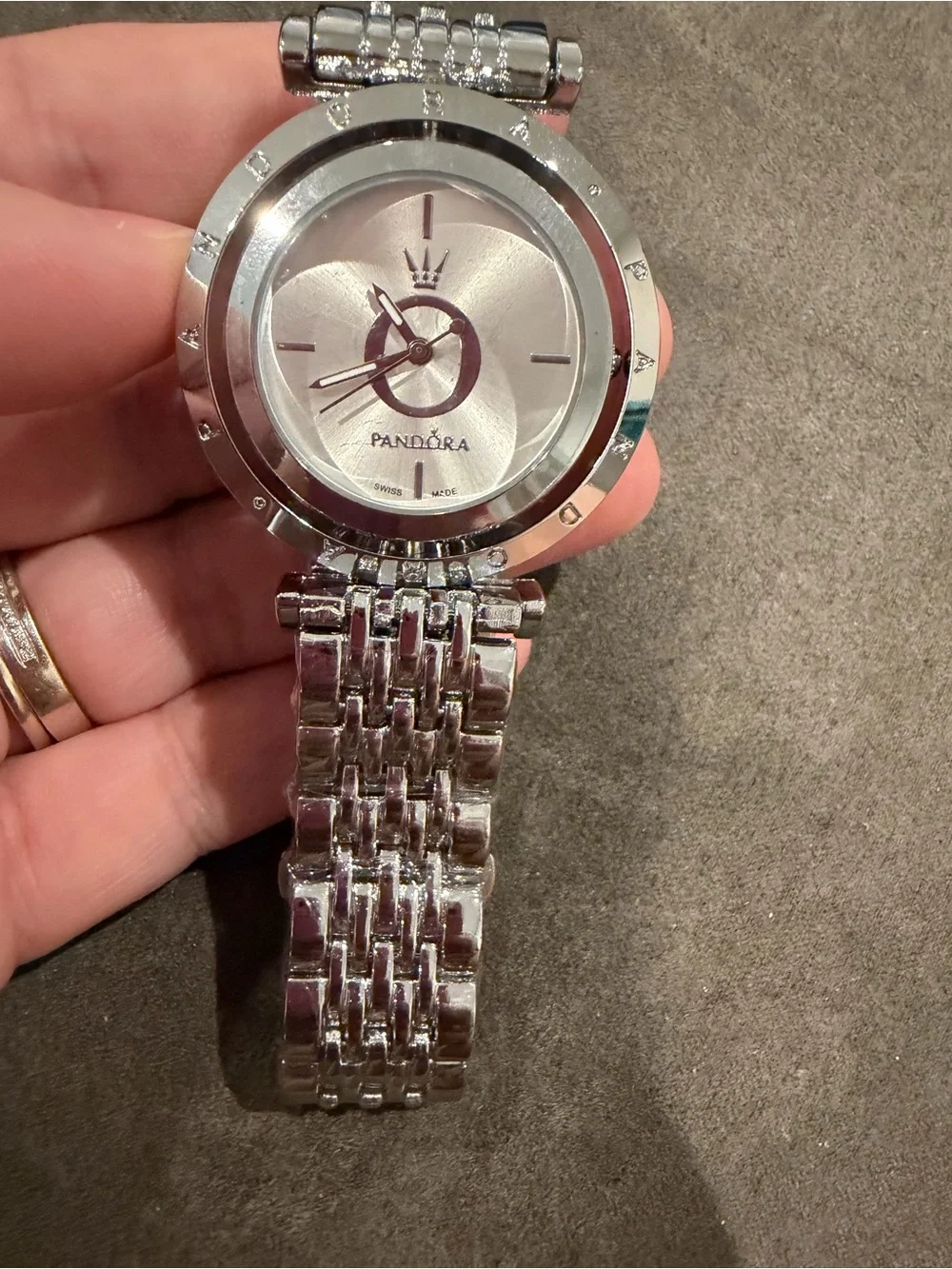 Pandora Silver Round Link Bracelet Watch
